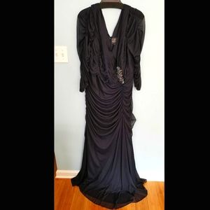 Adrianna Papell Gown: Size 22W Navy